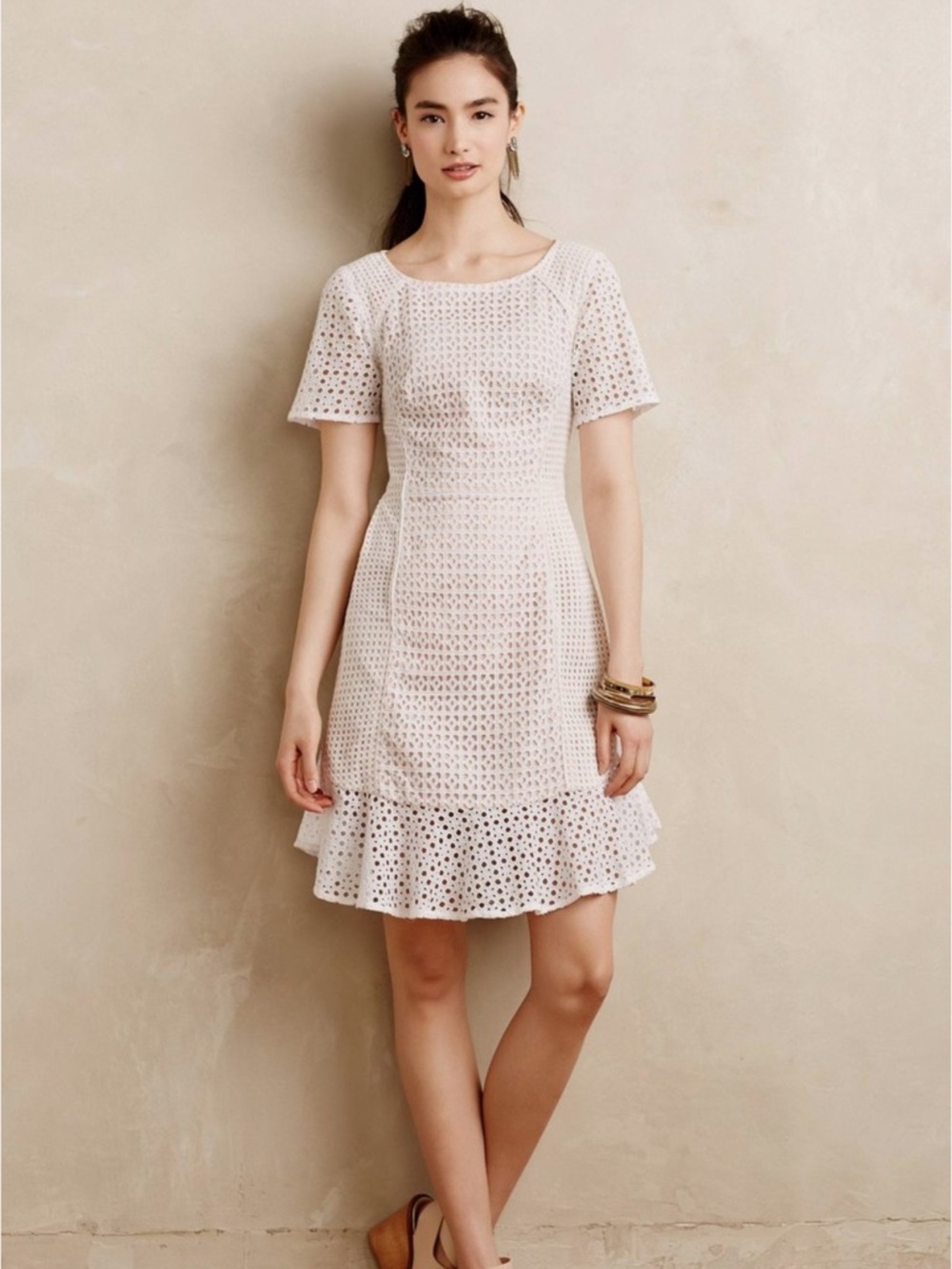 Anthropologie Georgia Eyelet Dress by HD in Paris
